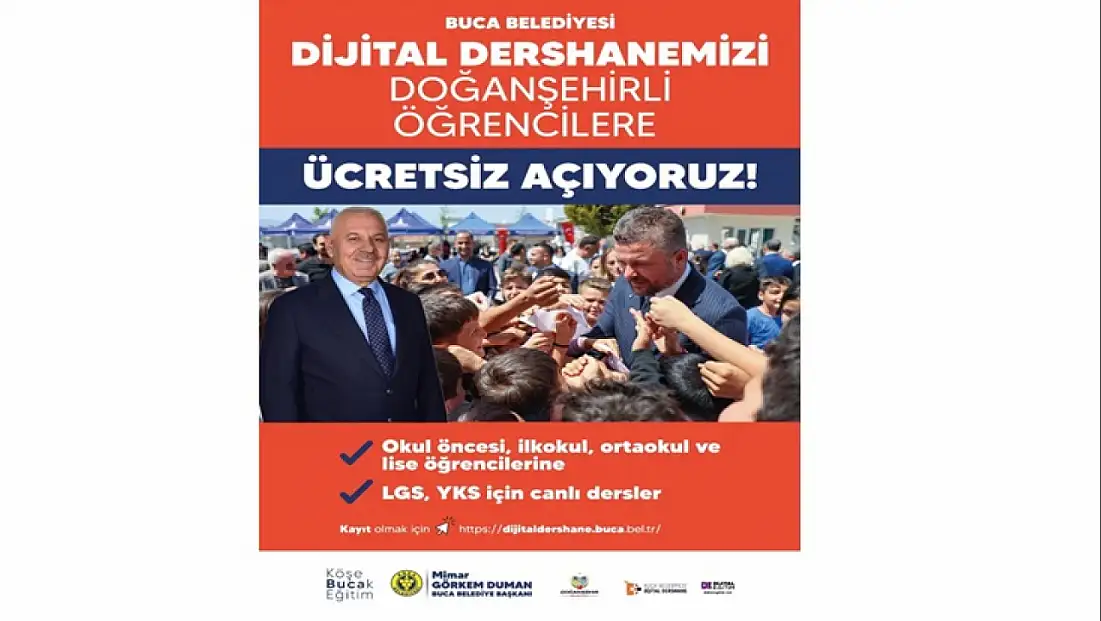 Buca Belediyesi’nden Doğanşehir Belediyesi’ne Eğitim Köprüsü: Dijital Dershane Başladı
