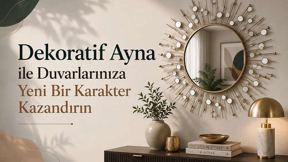 Dekoratif Ayna İle Duvarlarınıza Yeni Bir Karakter Kazandırın