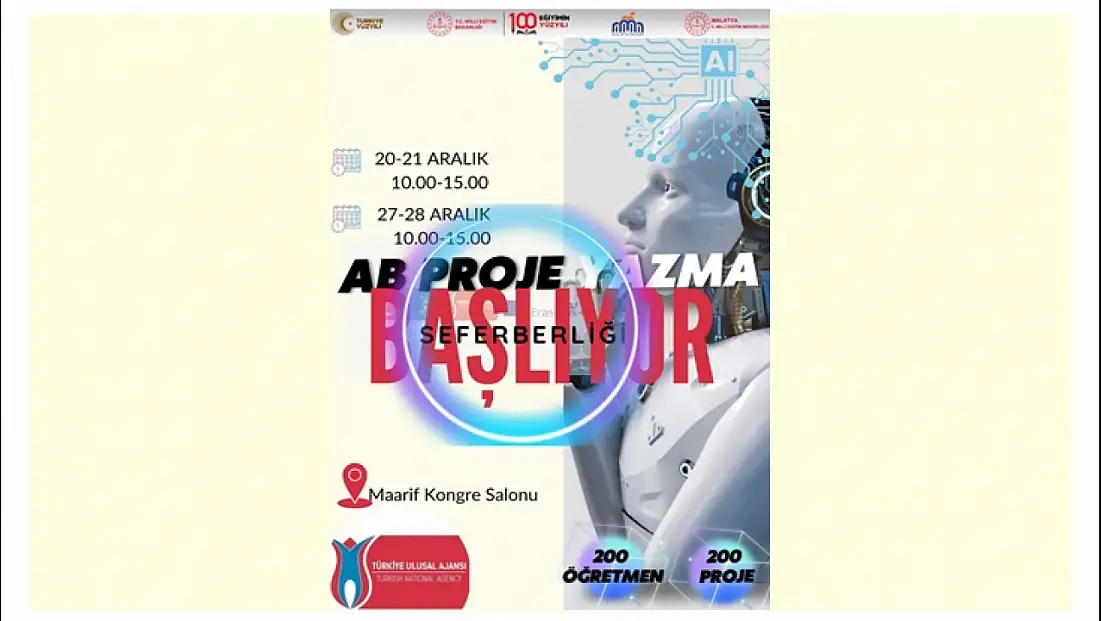 Malatya’da Eğitimde AB Proje Seferberliği: 1 Haftada 200 Yeni Proje Hedefi