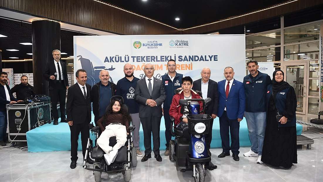 Malatya’da İhtiyaç Sahiplerine 80 Akülü Tekerlekli Sandalye Desteği
