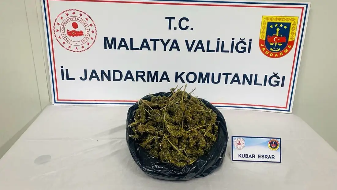 Malatya’da Jandarmadan Uyuşturucu Operasyonu: 1,5 Kilo Esrar Ele Geçirildi