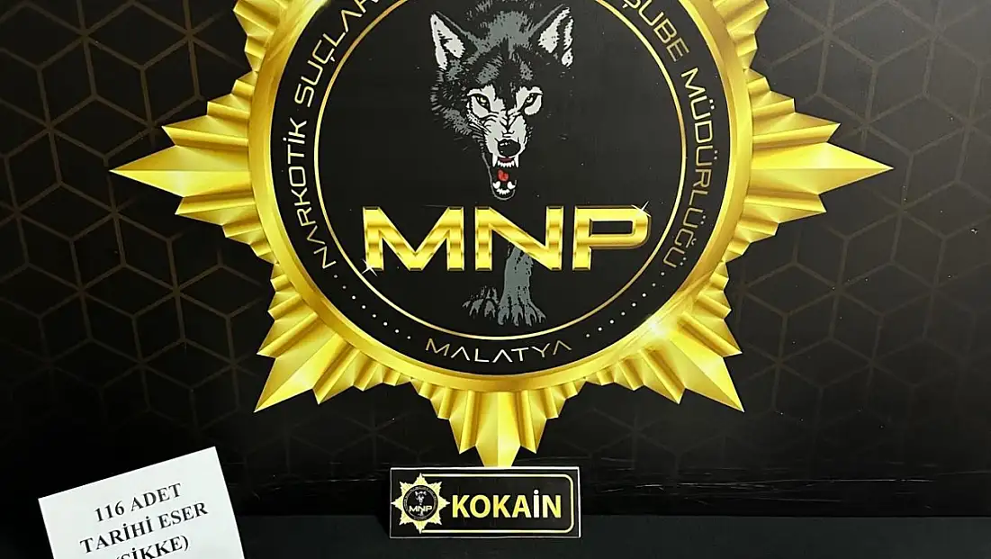 Malatya’da Narkotik Operasyonu: 167 Gram Kokain ve 116 Sikke Ele Geçirildi