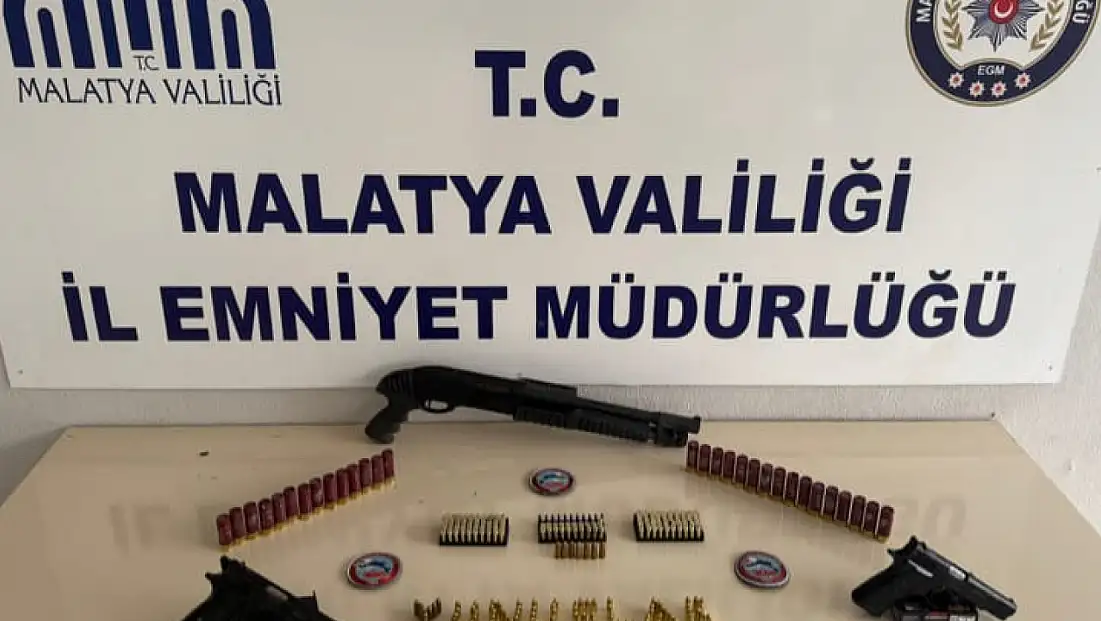 Malatya’da Ruhsatsız Silah Operasyonu: 6 Silah ve 217 Fişek Ele Geçirildi