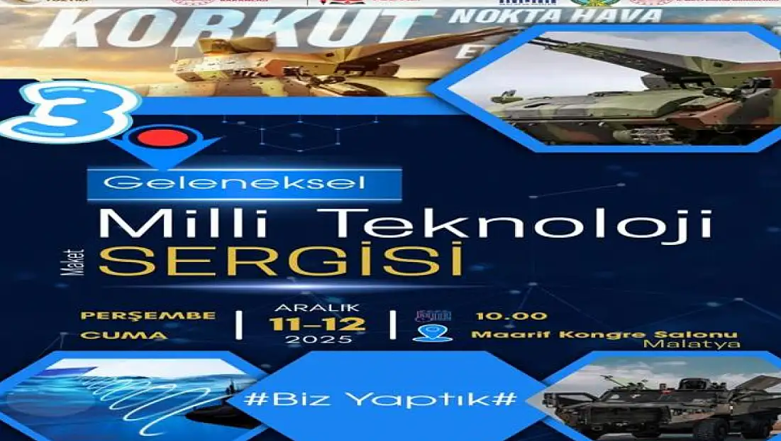 Malatya’da Yerli ve Milli Üretim Rüzgârı: 3. “Biz Yaptık” Sergisi Başlıyor
