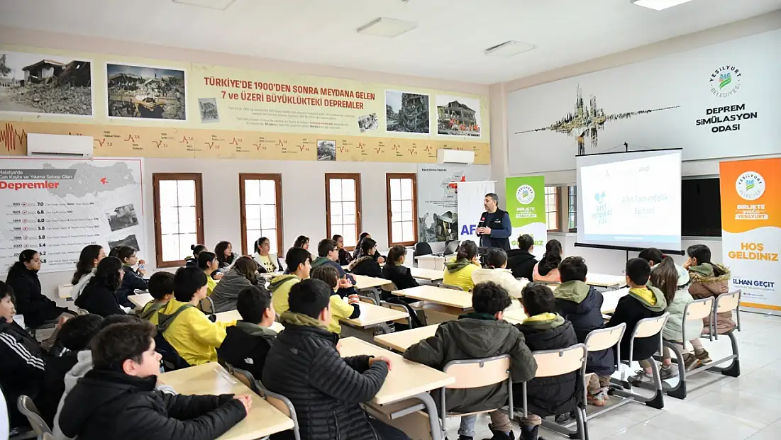 Yeşilyurt’ta Deprem Bilinci Küçük Yaşlarda Kazandırılıyor