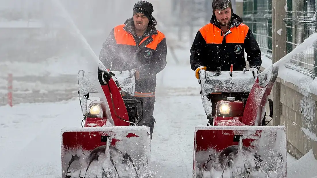 Yeşilyurt’ta Karla Mücadele Seferberliği