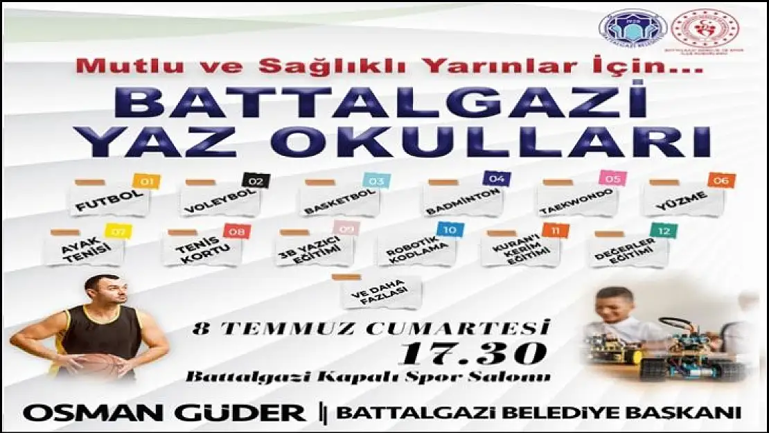 12 branşta 'Yaz Spor Okulları'nın startı veriliyor.