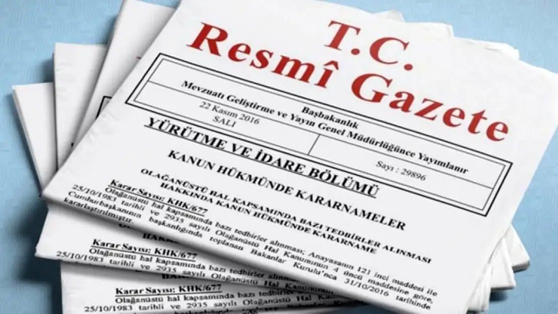 18 Aralık 2024 tarihli ve 32756 sayılı Resmi Gazete'de yer alan kararlar