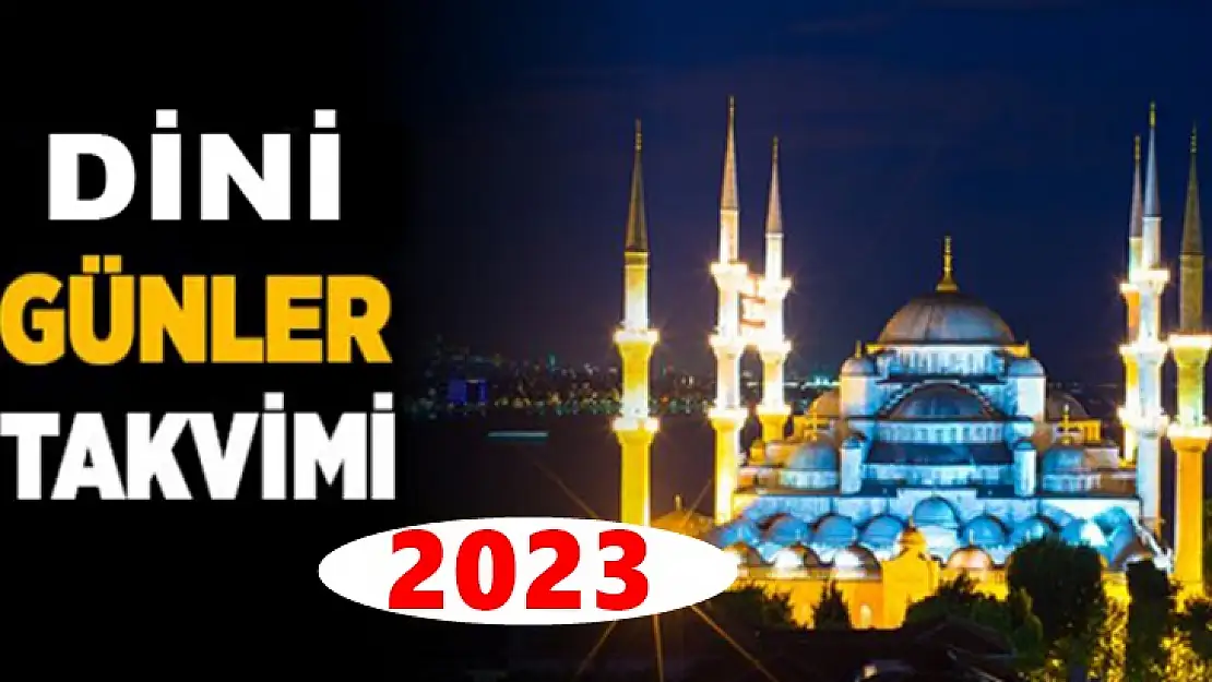 2023 yılı dini günler ve geceler