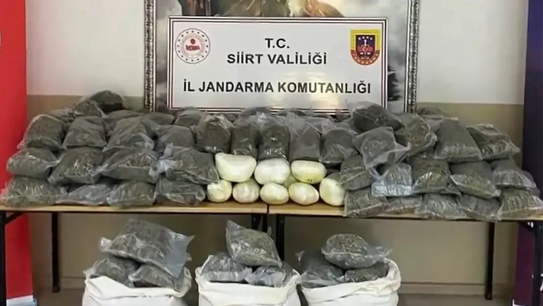 26 ilde 1 ton 47 kilo uyuşturucu ile 8 milyon kök kenevir ele geçirildi