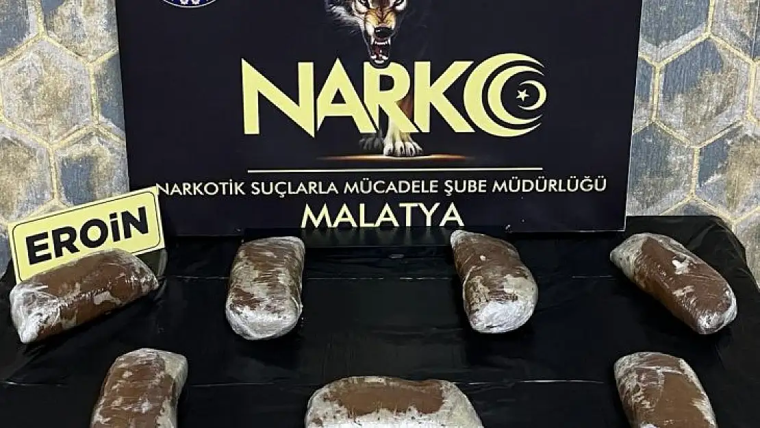 3 kilo 660 gram Eroin maddesi ele geçirildi.