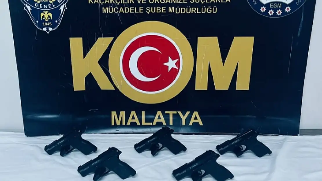 8 adet SIGSAUER marka tabanca ele geçirildi