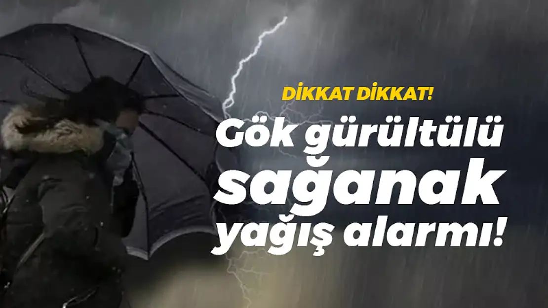 Aralıklı sağanak ve gök gürültülü sağanak yağış