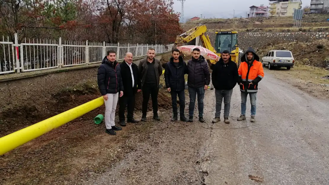 Arapgir'de doğalgaz çalışmalarına başlandı.