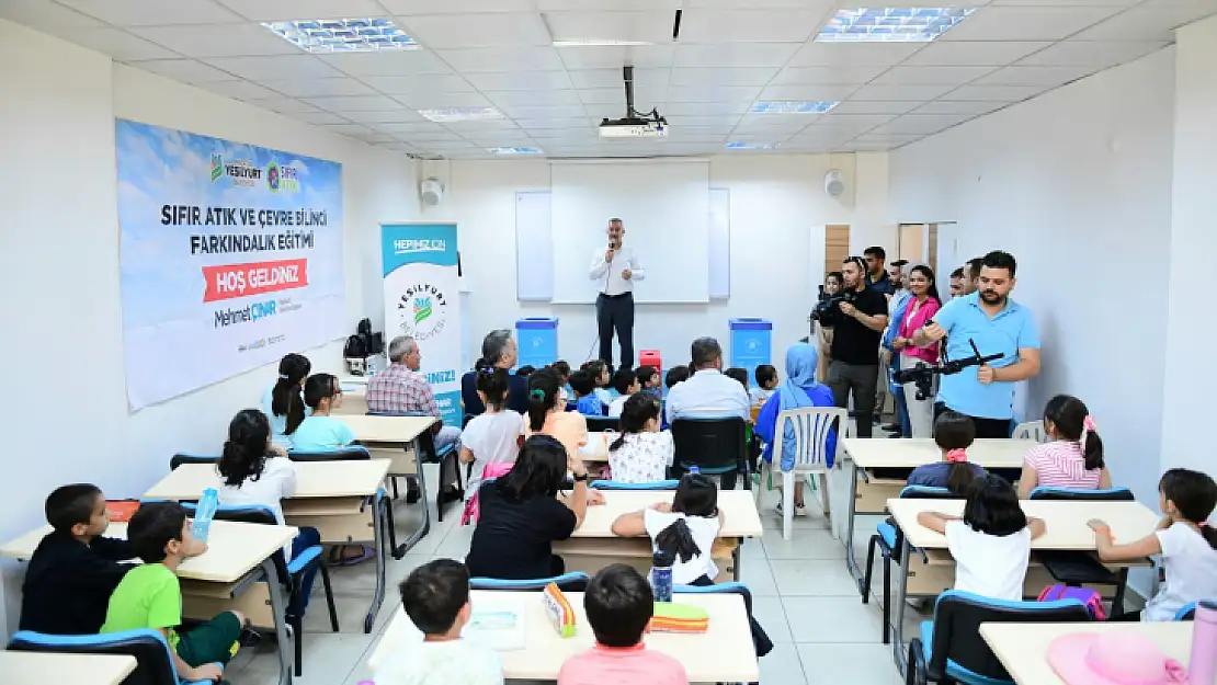 Başkan Çınar 'Sıfır Atık' eğitim Çalışmasına Katıldı, Çocuklara Temiz Çevrenin Önemini Anlattı