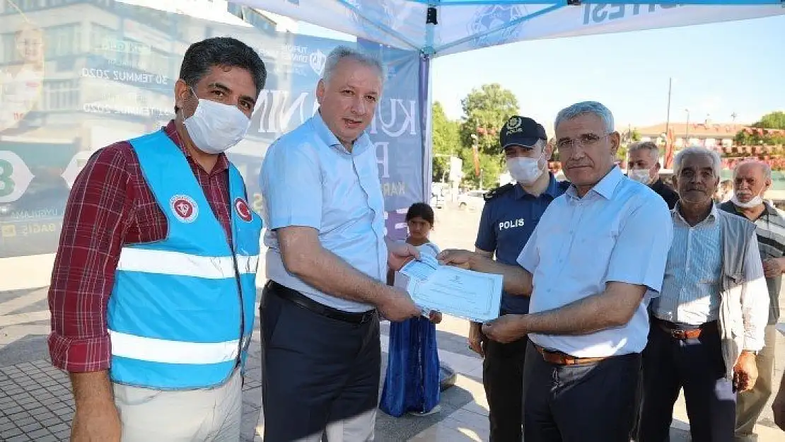 Başkan Güder, Kurbanını Paylaş, Kardeşinle Yakınlaş kampanyasına destek oldu