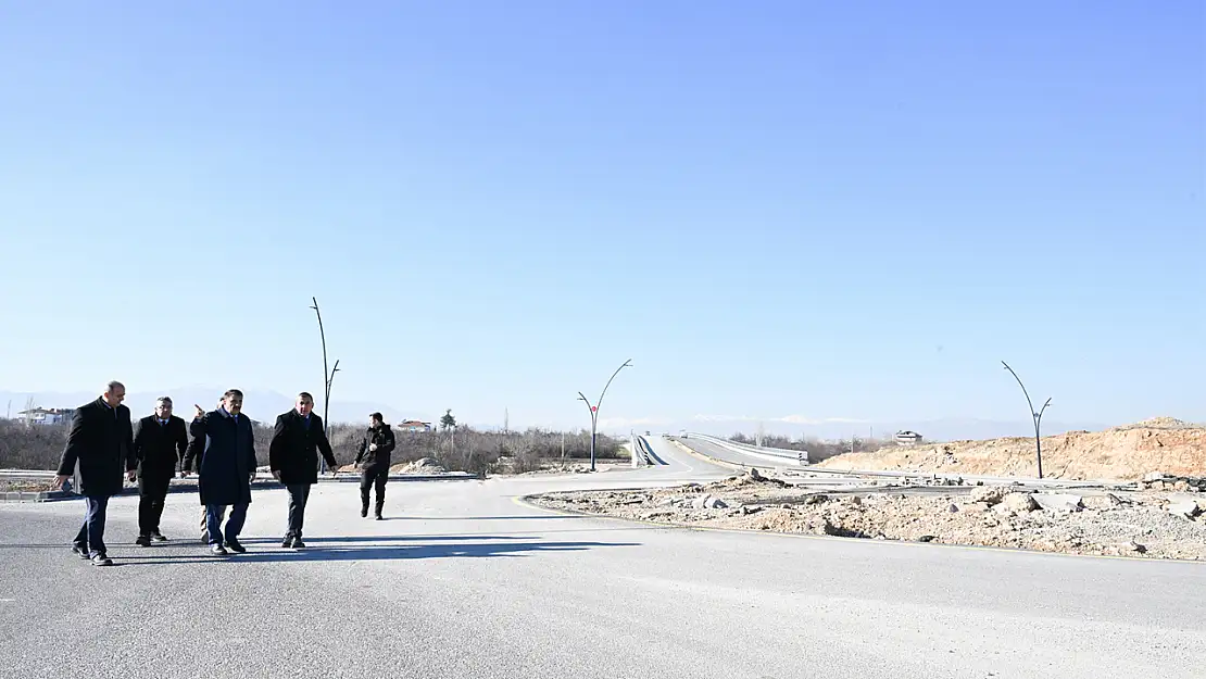 Başkan Gürkan Kuzey Kuşak Yolu Bağlantı Yolunda İncelemelerde Bulundu