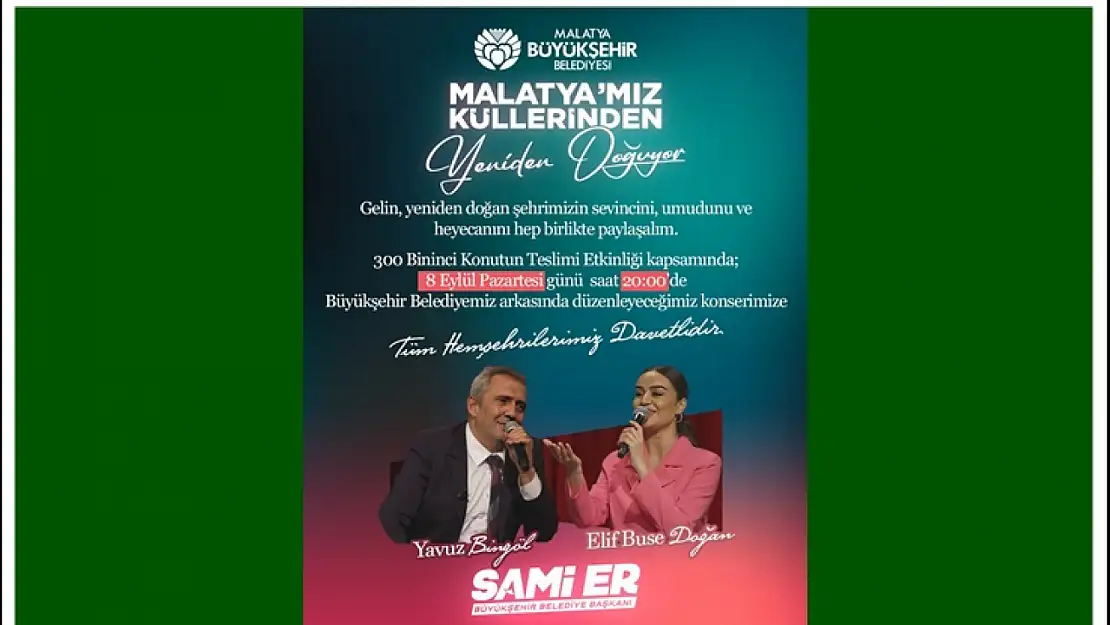 Başkan Sami Er'den Hemşehrilerine Davet: Gelin Sevincimizi Birlikte Paylaşalım
