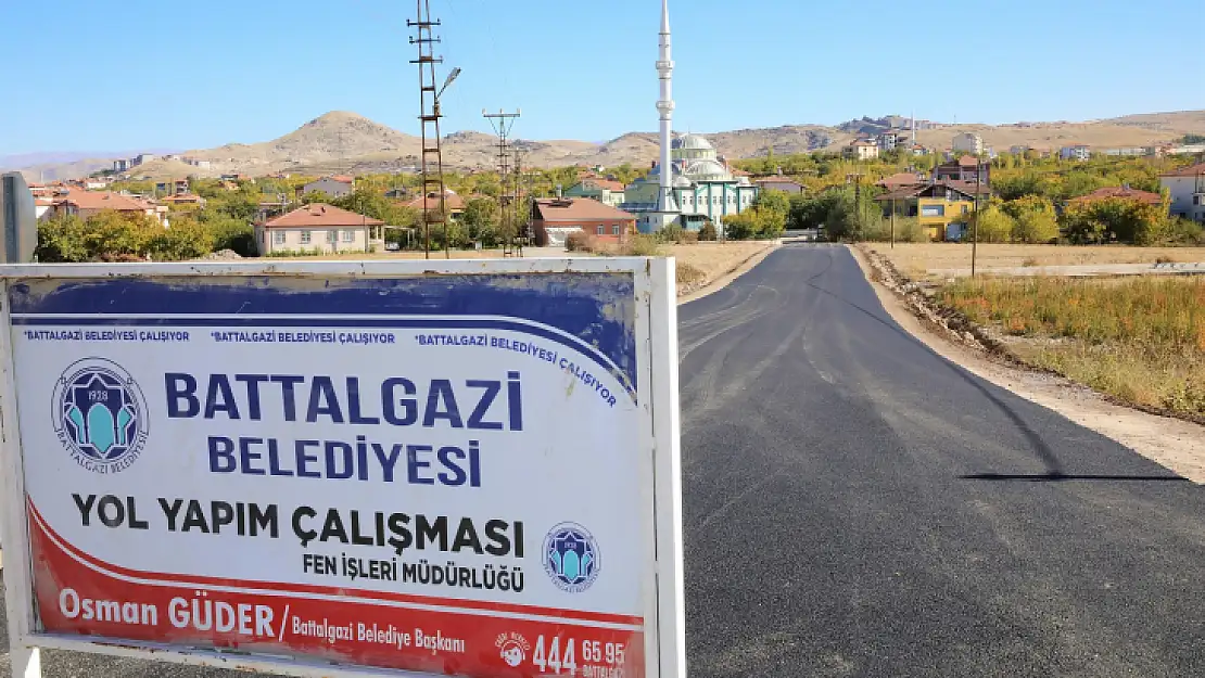 Battalgazi Belediyesi'nden Vaizpınarı Caddesine Sıcak Asfalt