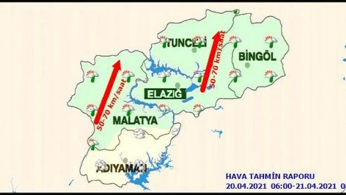 Bölgede Günlük Hava Tahmin Raporu