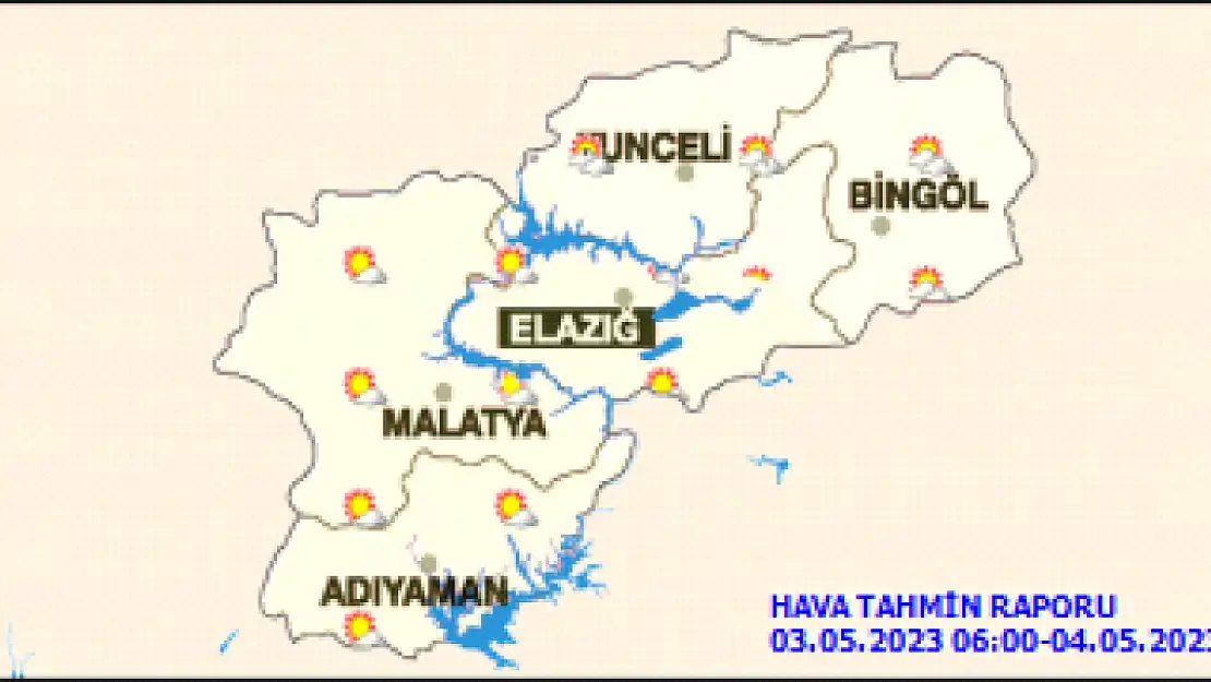 Bölgede Hava Parçalı Bulutlu