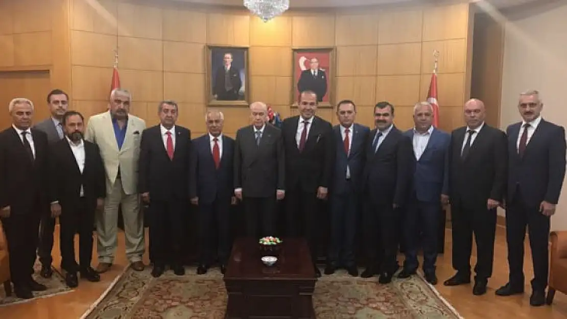 MHP'li Belediye Başkanlarından Lider Bahçeli'ye Hizmet Brifingi