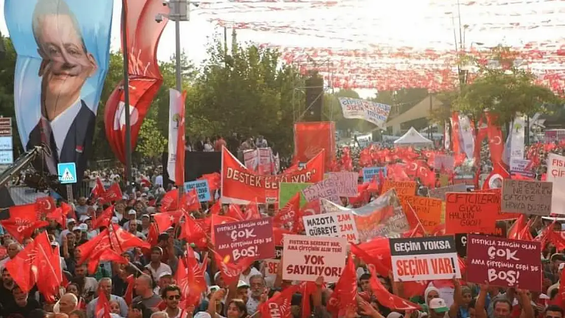 CHP Adıyaman'dan Gaziantep Fıstık Mitingine Tam Kadro Destek