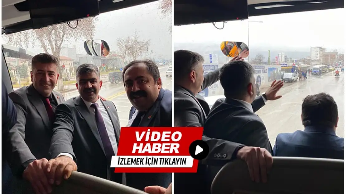 CHP 'li Karakuş seçim otobüsüyle şehir turuna çıktı