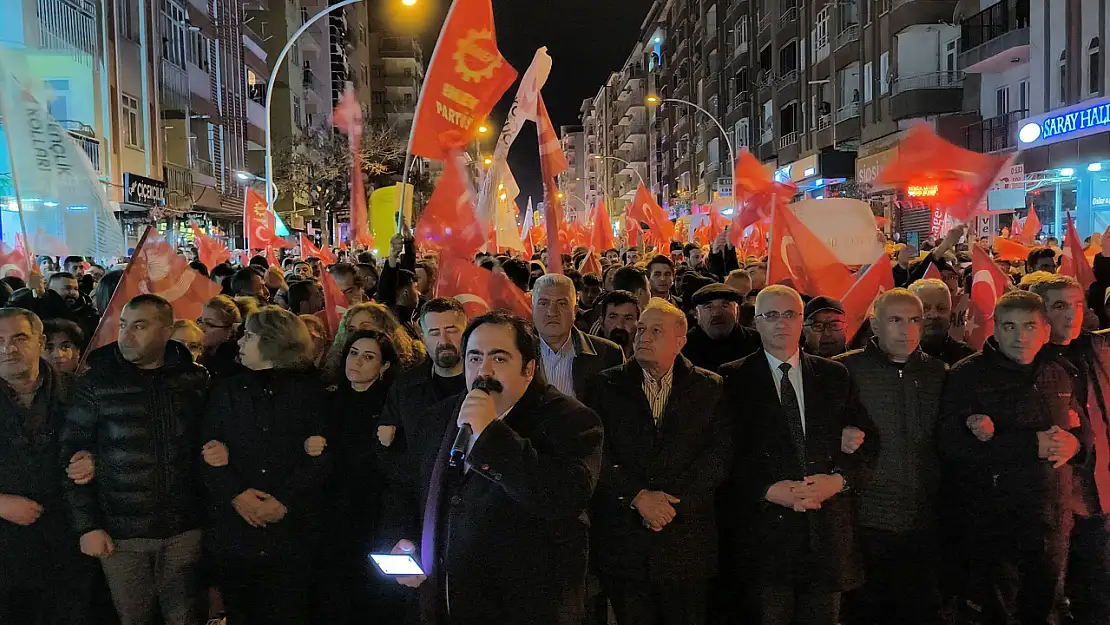 CHP Malatya İl Örgütü'nden Ekrem İmamoğlu'na Destek Yürüyüşü