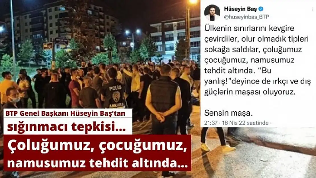 Çoluğumuz, çocuğumuz, namusumuz tehdit altında