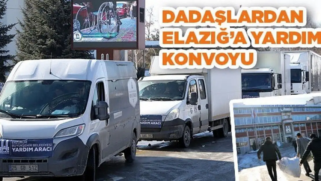 Dadaşlardan Elazığ'a Yardım Konvoyu