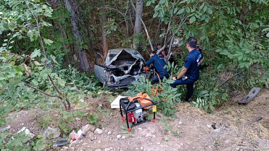 Darende'de trafik kazası 2 yaralı