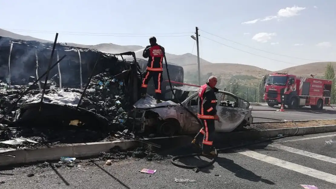 Darende Yukarı Ulupınar'da Trafik Kazası: 4 Yaralı