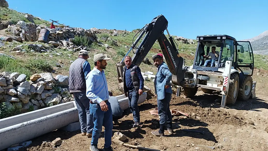 Doğanşehir Belediyesi Yayladaki Hayvanları Unutmadı