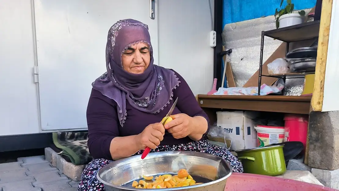 Doğanşehirli kadınlar kayısıyı reçele dönüştürüyor