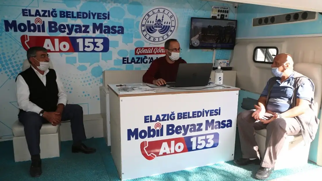 Elazığ Belediyesi Mobil Beyaz Masa Ekipleri Kırklar Mahallesi'nde