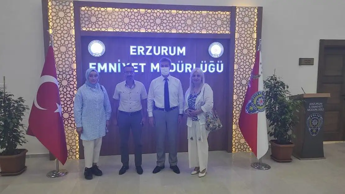 Gazeteciler Basın Birliği Derneği  Başkanlığından Erzurum İl Emniyet Müdürlüğüne ziyaret