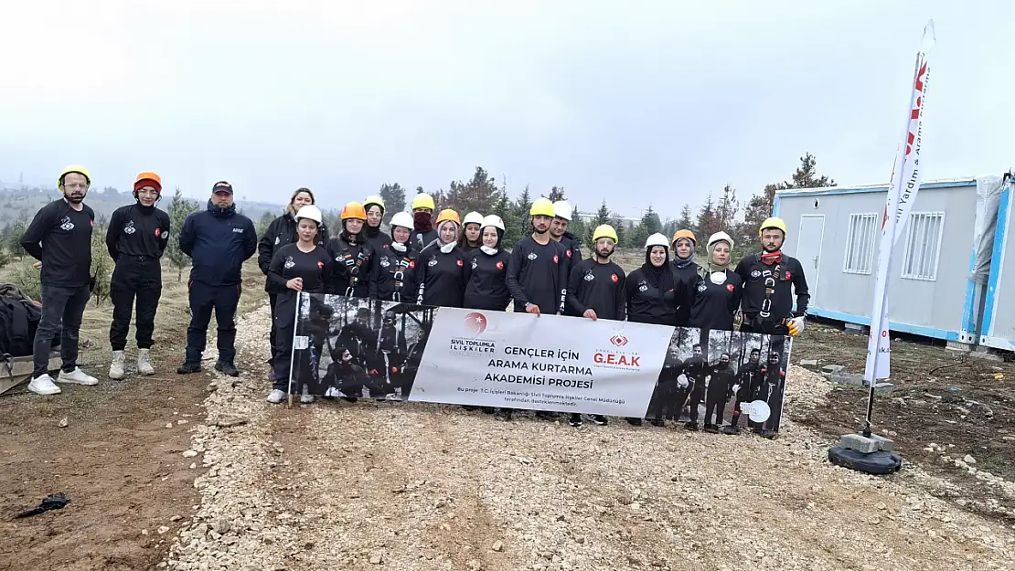 Gençler İçin Arama Kurtarma Akademisi Projesi Malatya'da Tatbikatla Devam Etti