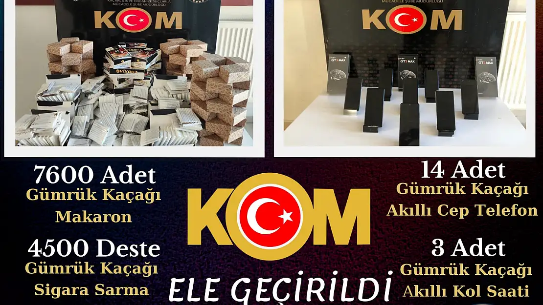 Gümrük Kaçağı Malzemelere El Kondu