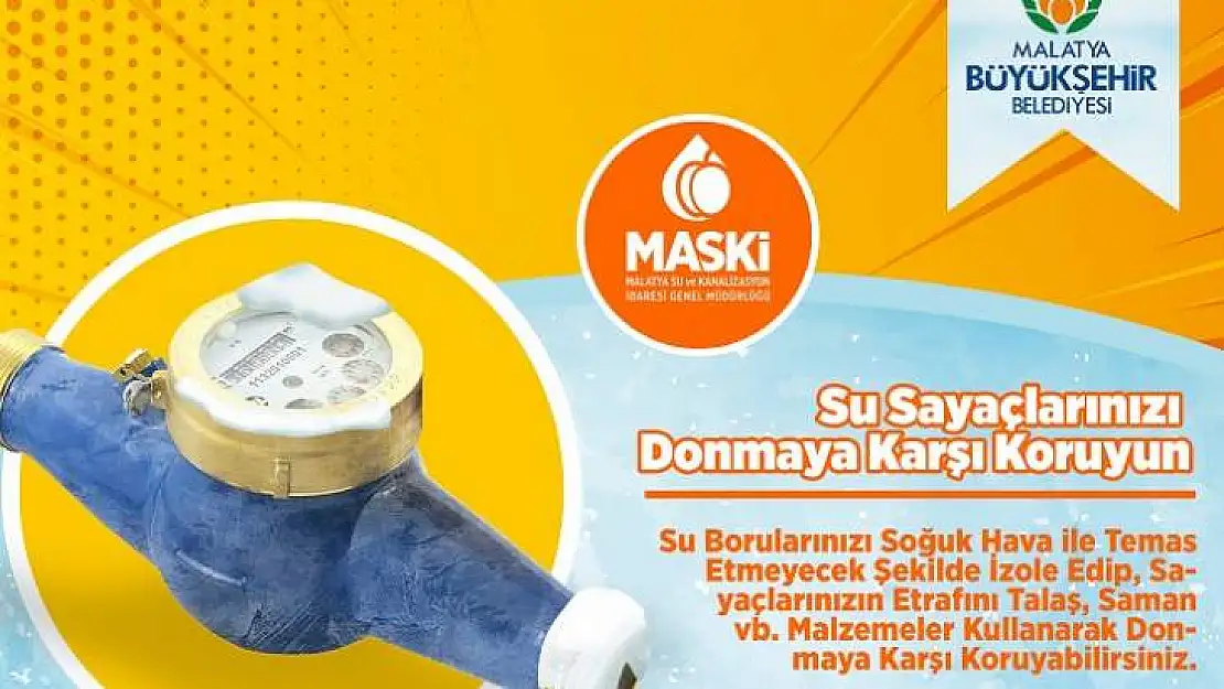 Su Sayacı Donmalarına Dikkat