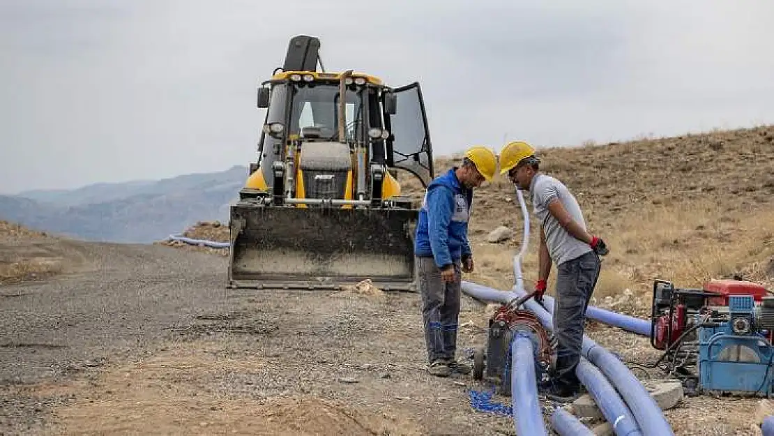 Darende Ağılbaşı'nda İçmesuyu Terfi Hattı Tamamlandı