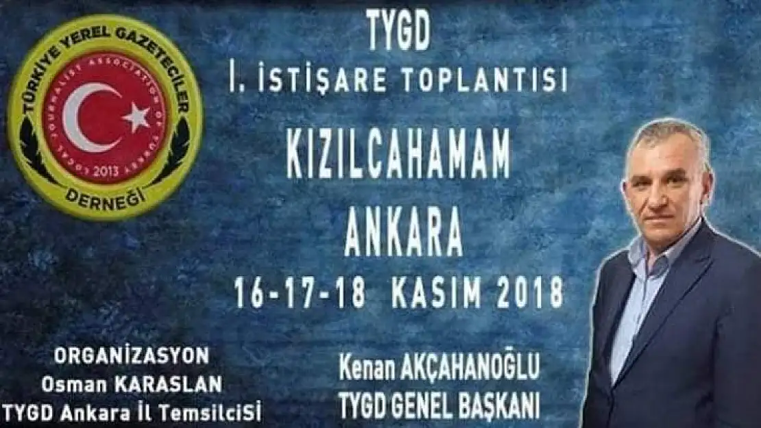 Türkiye Yerel Gazeteciler Derneği, Ankara-Kızılcahamam'da Toplanıyor