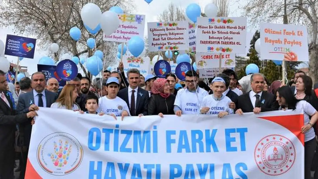 Malatya'da 2 Nisan Dünya Otizm Farkındalık Yürüyüşü Yapıldı