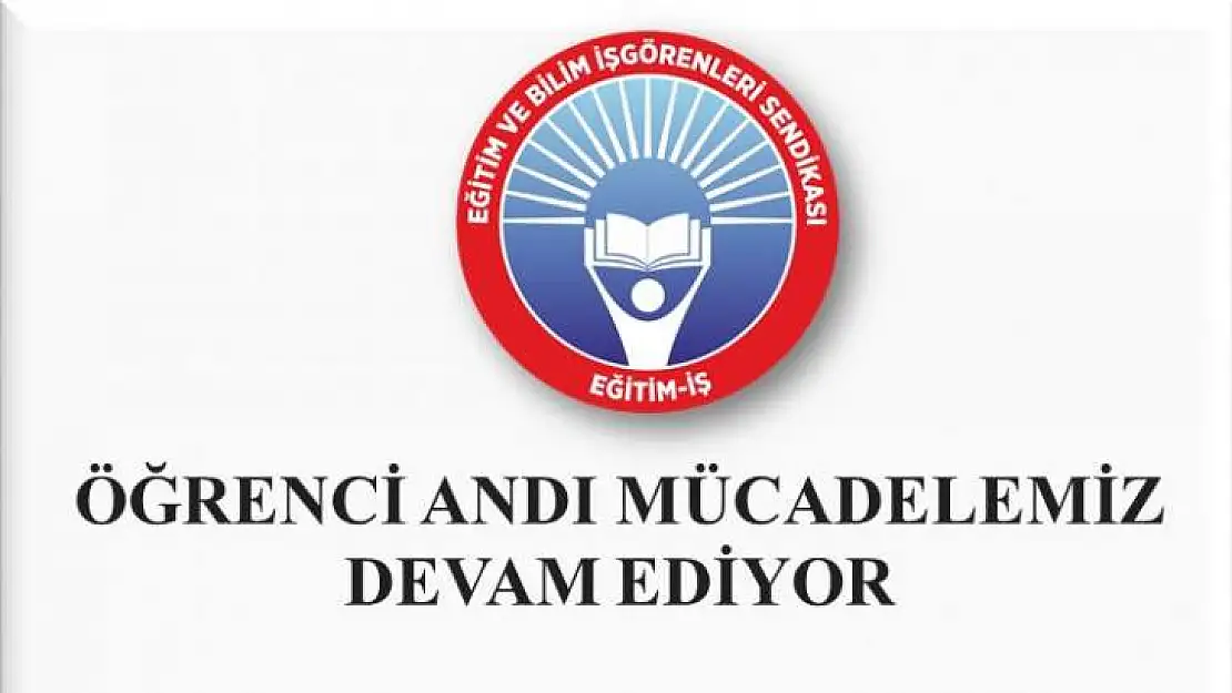 Öğrenci Andı Mücadelemiz Devam Ediyor