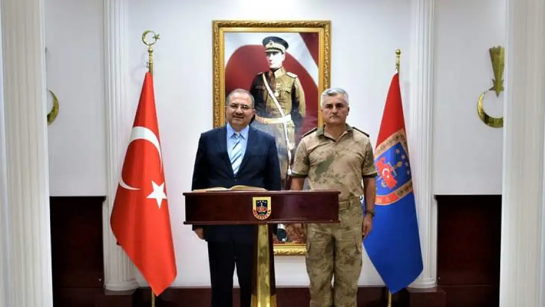 Vali Kaban'dan İl Jandarma Komutanına Ziyaret