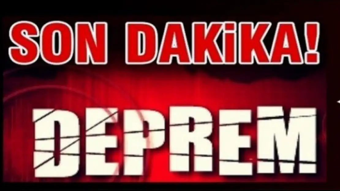 Hatay'da deprem oldu!