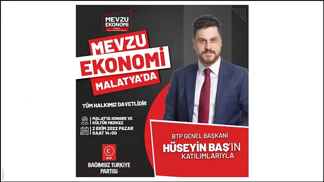 Hüseyin Baş Malatya'ya Geliyor..!