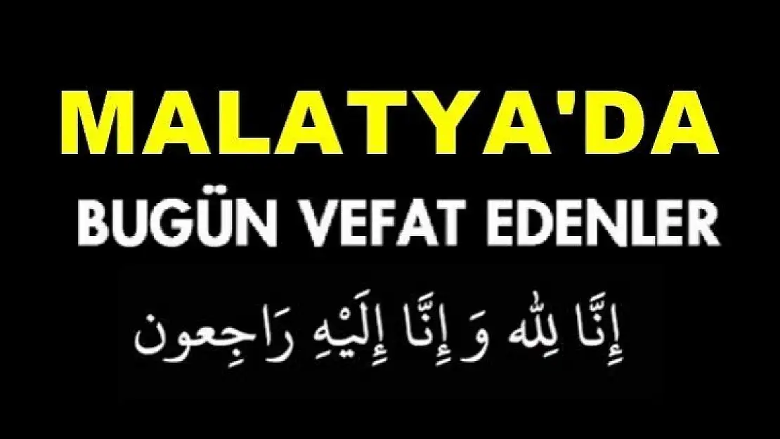 İlimizde Bugün 13 Kişi Vefat Etti