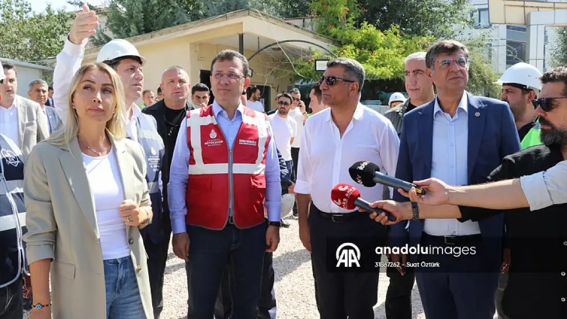 İmamoğlu, Elazığ'da İstanbul Büyükşehir Belediyesinin yaptırdığı okulun inşaatını inceledi: