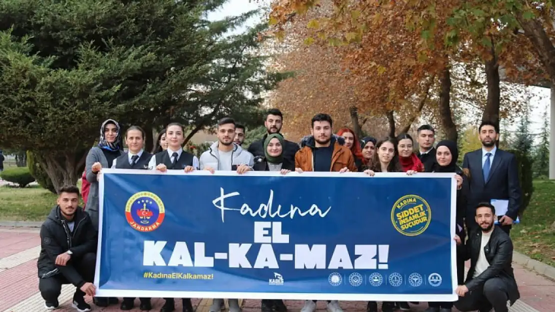 Kadına El Kalkamaz mottosuyla farkındalık eğitimleri verildi